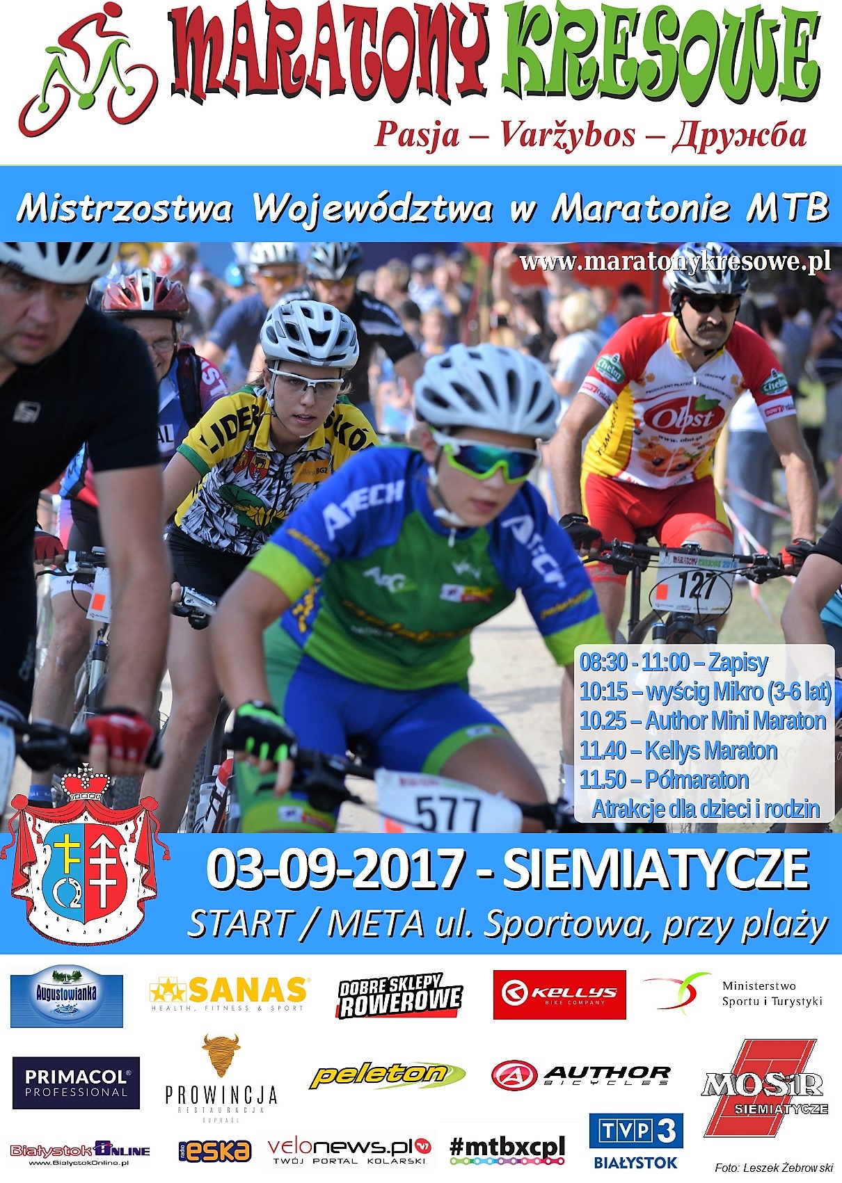 Maratony Kresowe Siemiatycze plakat 2017